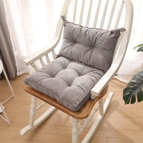 Solid Color Corduroy Chair Seat Cushion Soft Chair Back Seat Pad Floor Cushion Decorative Sofa Pillow Office Sit Cushion