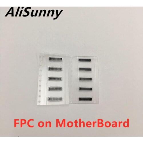 AliSunny 10pcs Touch Screen Plane TP LCD FPC Connector for iphone 6 6S 7 8 plus 5S Digitizer on Logic Board Montherbord