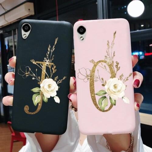 For Vivo Y91i 1820 Case Cute Letter Silicone TPU Soft Back Cover Phone Case For Vivo Y91i Y 91i Y91 i VivoY91i 1820 Coque Bumper