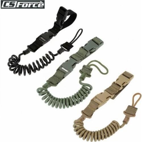 Tactical Airsoft Single Point Pistol Handgun Spring Lanyard Gun Sling Quick Release Shooting Strap Army Hunting Gun Accessories