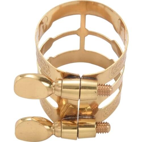 New Carved Metal Ligature Alto Sax Clarinet Mouthpiece Ligature Clip For Alto Saxophone