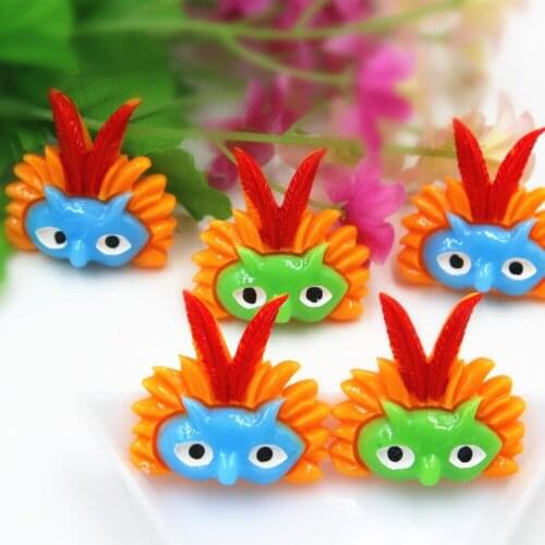 10pcs/lot kawaii flat back resin Halloween mask DIY resin cabochons accessories about 25mm