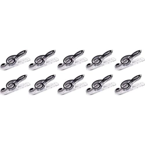 10PCS Music Score Folder Music Note Folder Clef Folder Music Score Folder Musical Instrument Universal black