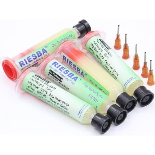 5Pcs/lot RIESBA NC-559-ASM solder paste flux oil cylinder welding No-Clean