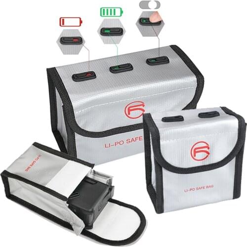 Battery Safe Bag for DJI FPV Combo Batteries Storage Explosion-Proof Protector Fireproof Case for DJI FPV Drone Accessory