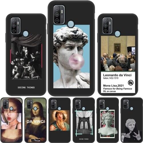 For OPPO Reno 5 Pro Case Mona Lisa Phone Case Cover For OPPO Reno 5 Pro 4 3 Reno Ace 2 Z Cases Reno4 Pro Soft Protective Fundas