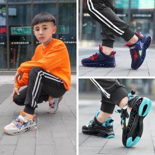 Kids Sport Shoes For Boys Running Sneakers Casual Sneaker Breathable Childrens Fashion Shoes Platform Light Shoes