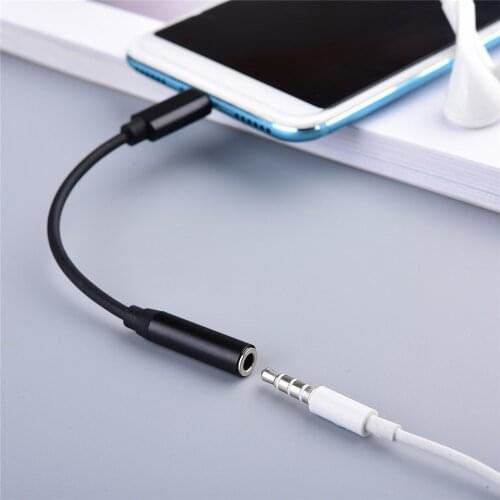 Type C to 3.5mm Jack Earphone Cable Digital audio AUX Headphones Adapter For Google Pixel 2 3 3A 4 XL HTC U10 U11 Samaung S20
