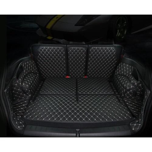 Custom leather Car Trunk Mats For Renault Captur kadjar Koleos Megane Laguna Fluence Car Cargo Rear Boot Liner Trunk Mat