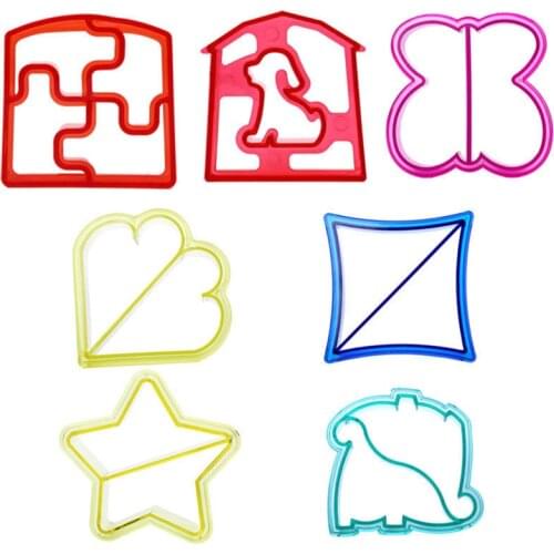Lunch DIY Sandwiches Cutter Mould Food Cutting Die Bread Biscuits Mold Gift Kids Lunch Maker Cute Shape 9 Shaps