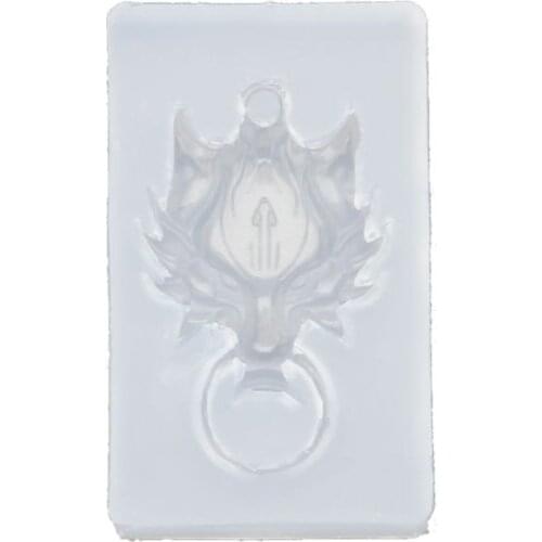 Mini Size Beast-head Knockers Pendant Silicone Resin Mold Jewelry Making Tools