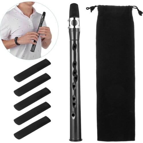 Mini Pocket Bb Saxophone Alto Mouthpiece ABS Sax with 5 Reeds Woodwind Musical Instruments Accessaries Hot Sale