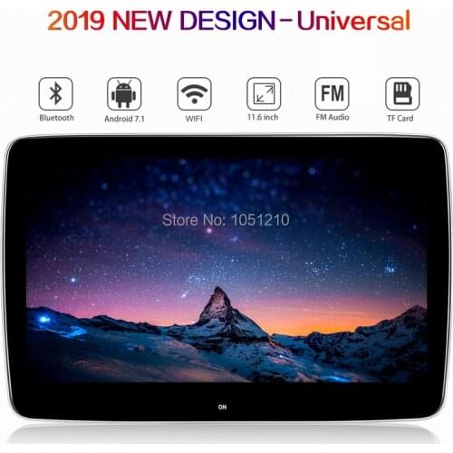Ouchuangbo android 9.0 OS 11.6 inch Car Headrest Monitor with 1080P video