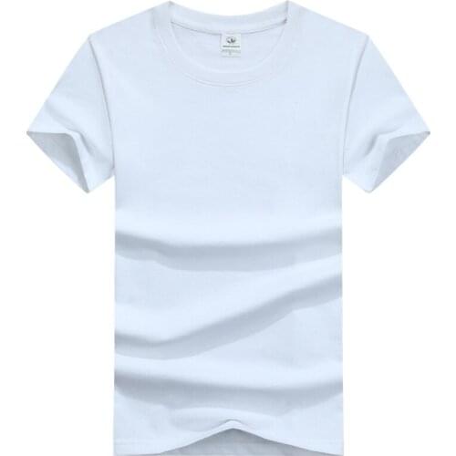 Cotton men and women round neck t-shirts class uniforms team party short-sleeved shirt