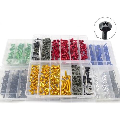 Motorcycle Fairing Bolts box set Fastener Clips Screw Nuts For aprilia leonardo bmw r1150rt yamaha neos kawasaki kx250f