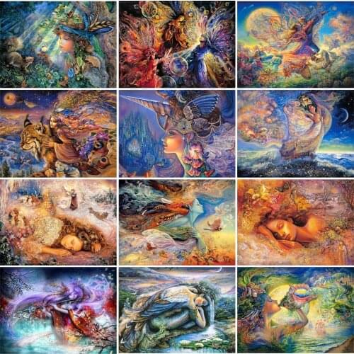 Beautiful Girl Butterfly Rhinestone 5D DIY Diamond Painting Embroidery Cross Stitch Kits Diamond Mosaic Home Decor