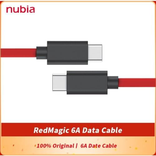 Original RedMagic 6A Gaming Data Cable USB Type-C to USB Type-C 6A Date Cable Red Magic 6A Cable Braided Date Cable