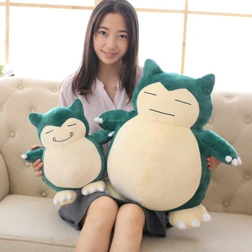 Plush Anime Soft Plush Animal Dolls Snorlax Plush Toy Big Pillow Bed Kids Girlfriend Birthday Christmas Gifts 30/50/80cm
