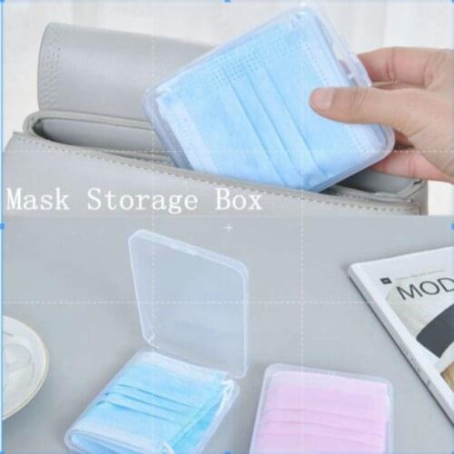 Portable Face Masks Container Case Dustproof Storage Box Disposable Mask Holder Household Organizer Boxes