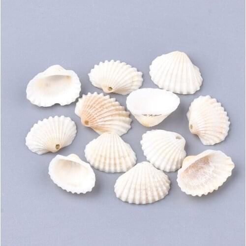 200pc Spiral Shell Charms Pendants Shell Ivory 10~13x14~18x5~6mm For DIY Jewelry Finding Making Necklaces Decoration Accessories