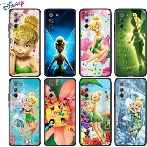 Tinkerbell princess for Samsung Galaxy S21 Ultra Plus Note 20 10 9 8 S10 S9 S8 S7 S6 Edge Plus Black Phone Case