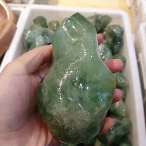 1kgs Natural gemstones carved fluorite quartz crystal stones and minerals flame ornament for home decoration gifts