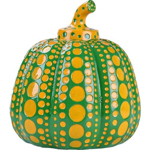 Pumpkin Kusama Yayoi Ornaments Modern Sculpture Polka Dot Art Home Interior Decoration Office Arts Wedding Christmas