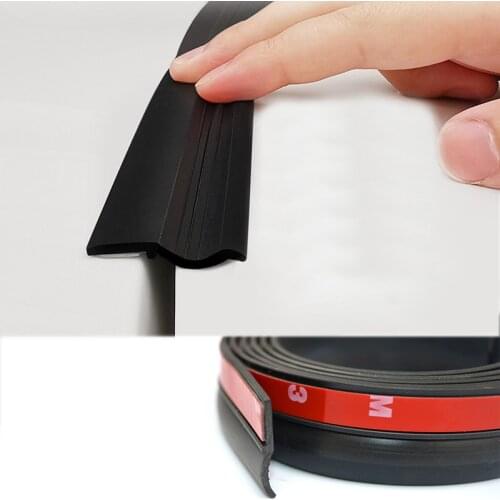 1.6M/roll Universal Car Styling Trunk Edge Seal Strip Rubber Weatherstrip Sticker For SUV MPV Hatchback Auto Exterior Accessory