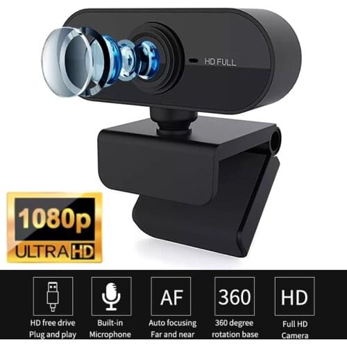Webcam 1080P Full HD Web Camera With Microphone USB Plug Web Cam For For Live Broadcast Video Calling Conference Work