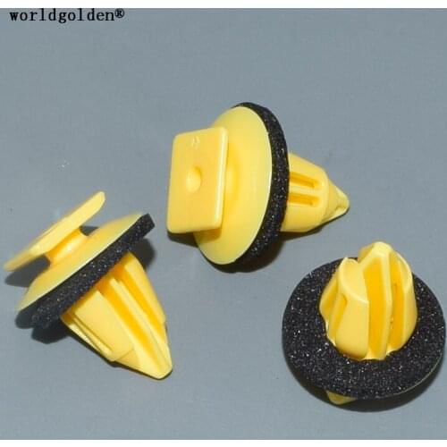 Worldgolden 100pcs auto fasteners Wheel Flare Retaining Clip for Toyota#76817-68010 7681768010