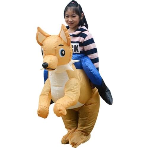 Funny Chrildren Inflatable Pet Dog Costume Cosplay Blowup Suit Fancy Halloween Carnival Party Dress Costumes