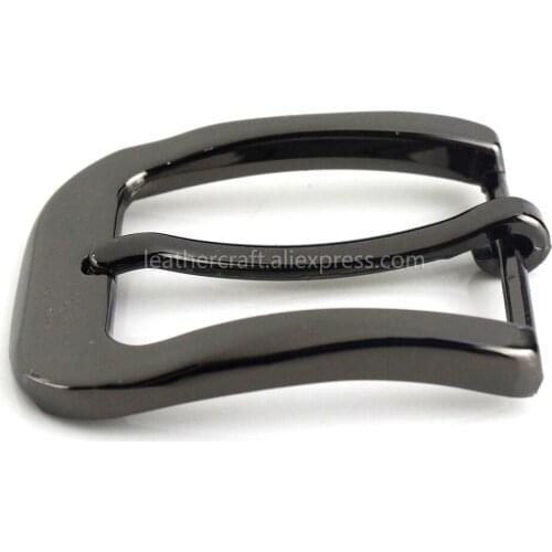 1pcs Metal 3cm Belt Buckle Casual Gun Black End Bar Heel bar Single Pin Belt Buckle Leather Craft Webbing fit for 27-29mm belt