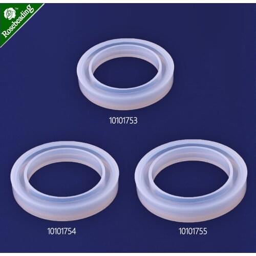 1pc Silicone Mould for DIY Resin Curve Bangle Bracelet Making Jewelry Round