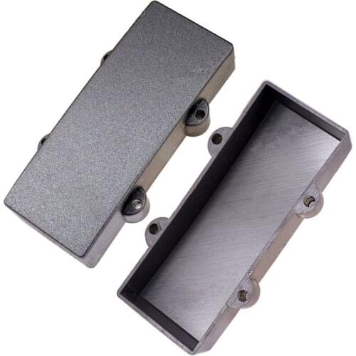 10Pcs Sealed Closed Type Curved Humbucker Pickup Covers for 4 String Electric Bass Guitar 95mm*37mm Black guitar accessories