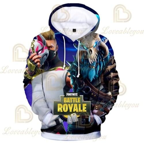 100-160cm Children Hoodie Fortnite Game 3D Hoodies Streetwear Hip Hop Warm Hoody Sweatshirt Harajuku Victory