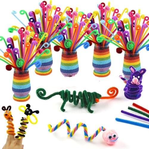 100Pcs/Lot DIY Puzzle Building Block Colorful Sticks Educational Toys Gifts For Kids Creative Variety Magic Wand