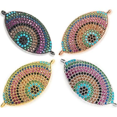 16*33mm leaf crystal micro pave cz zircon cubic zirconia beads copper silver gold plated bracelet necklace accessories tetfs2