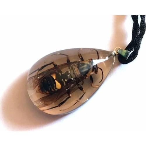 16 pcs fashion real lovely bee insect pendant lucid drop style jewelry