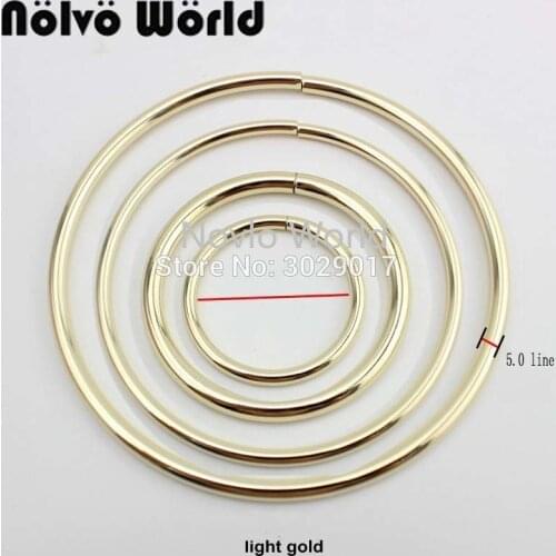 2-10-20 pieces O Big Rings 50mm 75mm 100mm 125mm 137mm for strap ring bags purses handle pants connect handmade alloy metal