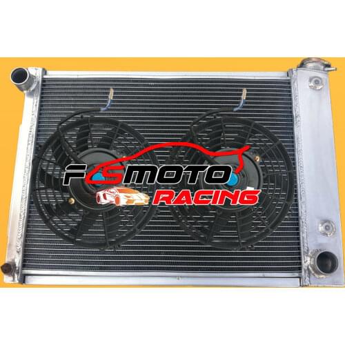 3ROW ALUMINUM RADIATOR+FANS FOR CHEVY CAMARO/FIREBIRD T/A 5.3L-5.7L V8 1967-1969