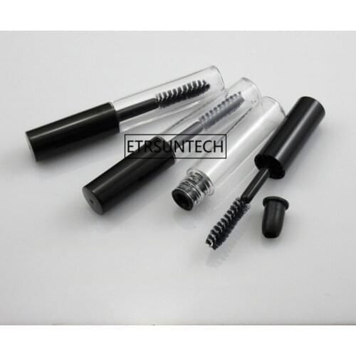 4ml mascara tube empty mascara container makeup container plastic tube with black silver cap F20172658