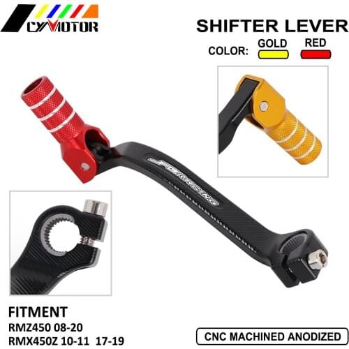 Motorcycle Folding CNC Aluminum Shifter Shift Pedal Lever For RMZ450 RMZ 450 08-20 RMX450Z RMX 450Z 450 Z 10-11 17-19