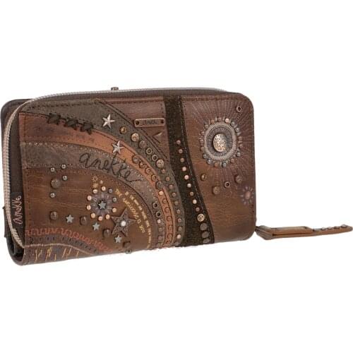 Anekke naturee wallet opens with tab, and inside it has a part for banknotes and cards