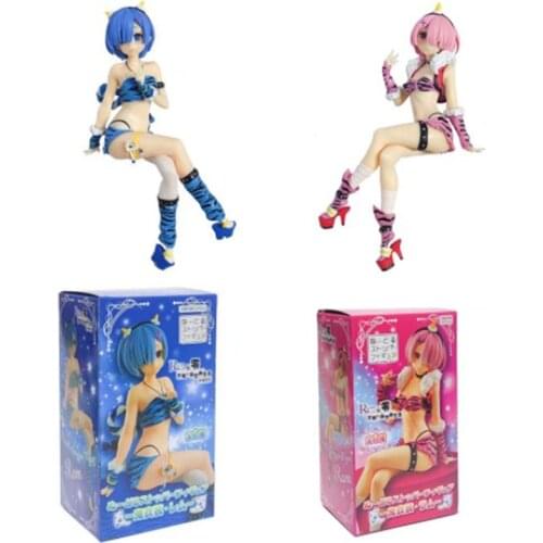 Anime RE: ZERO - Starting Life In Another World Ram Rem Pressed Swimsuit Beauty Figure Model Boxed Boyfriend Holiday Gift