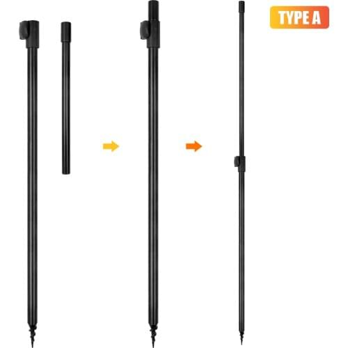 Carp Fishing Bank Sticks Bankstick Metal Material Fishing Rod Pod Support Fishing Pole Ground Holder Tackle Accessories