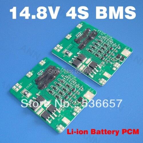 Free Shipping 14.8V 4S 10A BMS 4S PCM 14.8V li-ion battery protection board Used For 4S 3.7V li-ion cell