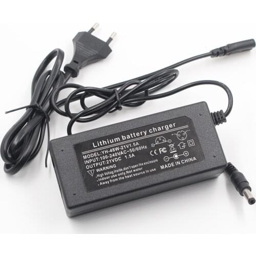21V 1A Power Adapter 5 Series Lithium Battery Pack Connector Charger Electric Vehicle Standard Lamakoki