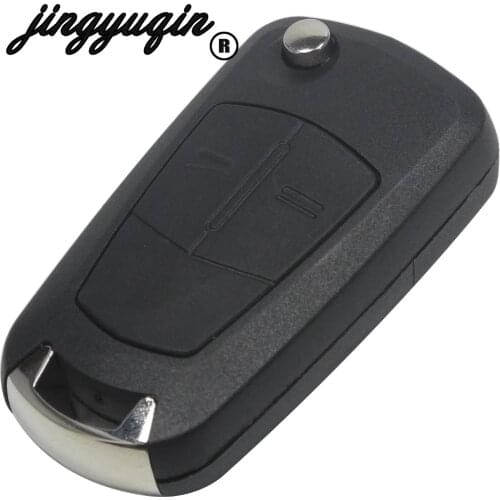 Jingyuqin 2 Button Flip Remote Folding Car Key Cover Fob Case For Vauxhall Opel Corsa Vectra Astra j g h Case Shell Styling key