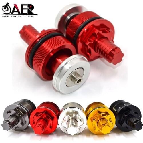 CNC Motorcycle Preload Adjusters Fork Bolts Cap for Yamaha XJ600 XJ6N XT600 XT400 XVS1100 XVS650 FZS600 Fazer