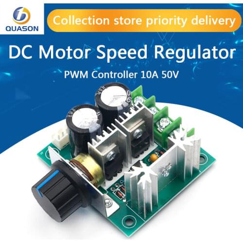 DC 12V 24V 30V 40V 13KHZ Auto PWM DC Motor Speed Regulator Governor Speed Controller Switch 10A 50V 1000uF